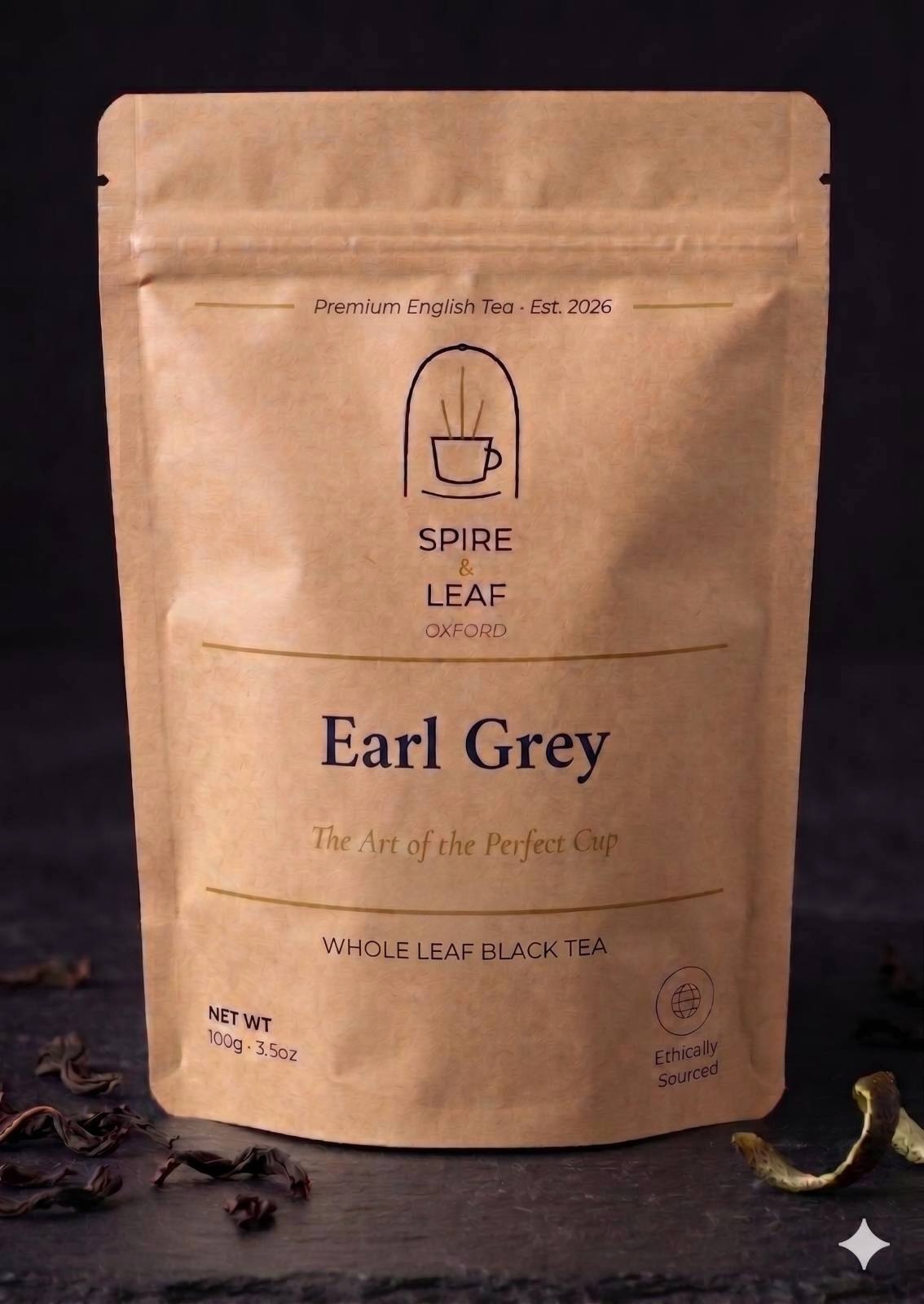 Spire & Leaf Earl Grey — Whole Leaf Black Tea
